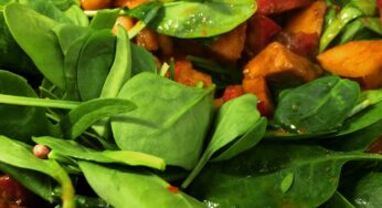 Triple ‘S’ Skillet (Sweet-potato, Spinach & Shrimp)