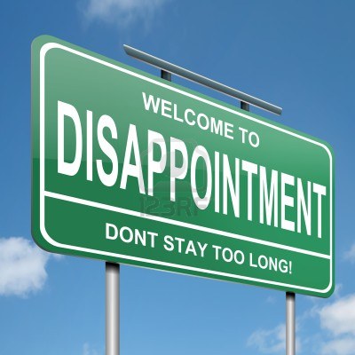 disappointment sign